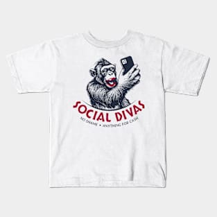 social diva cash money Kids T-Shirt